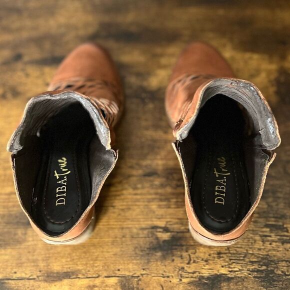 Diba True Landing Crew Leather Sandal/Mule in Rust Brown, Size 6. New in Box! - Picture 9 of 16